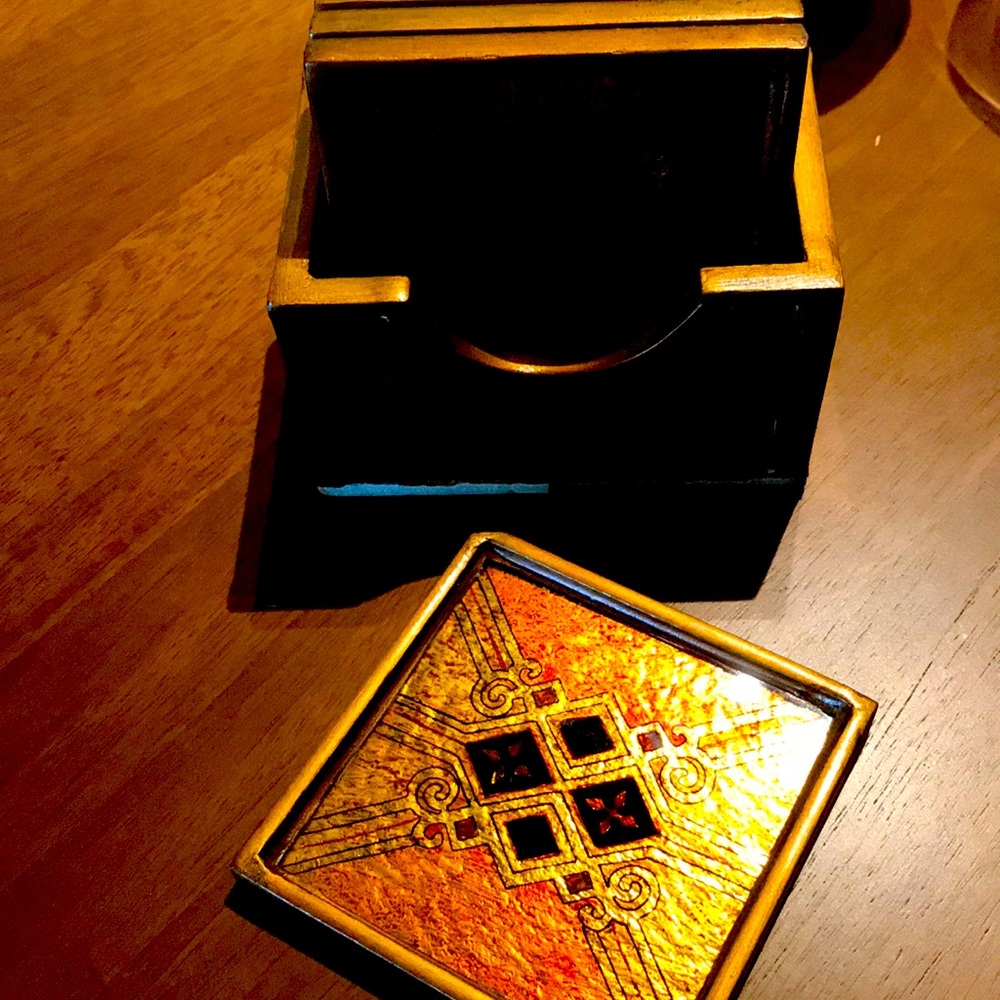 COASTER SET VINTAGE FINAL SALE ITEM